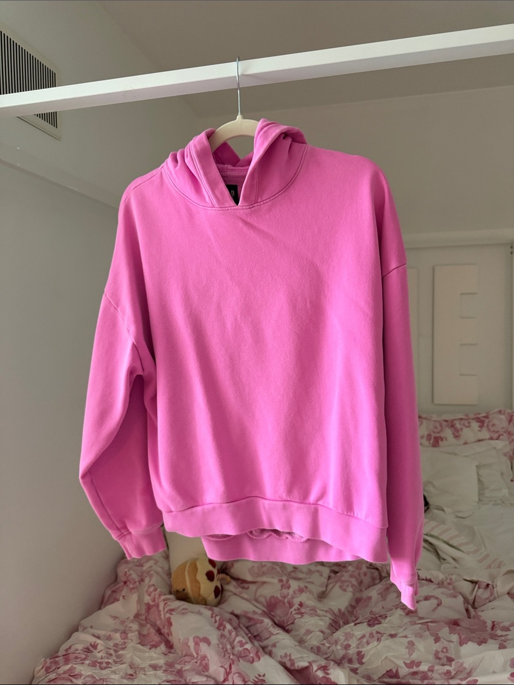 Pink Gap cropped hoodie